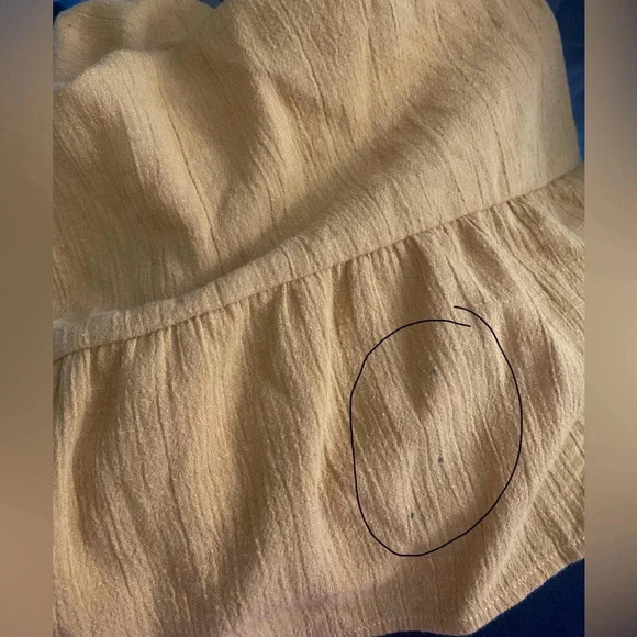 💕 2 For $10 Loveriche Ruffle Boutique Dress Mustard Color Size Small - Picture 3 of 3